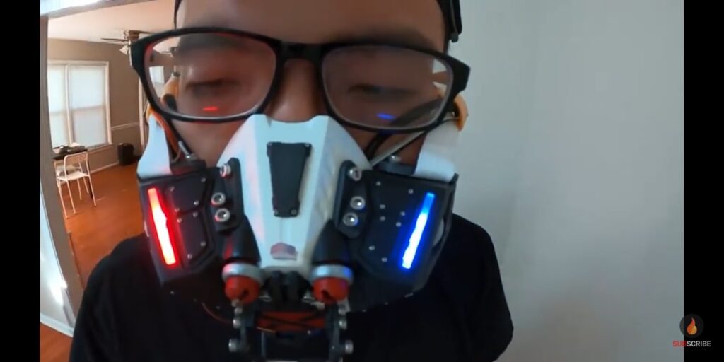 Meet Robotic Face Mask That Opens and Closes Automatically When People Around