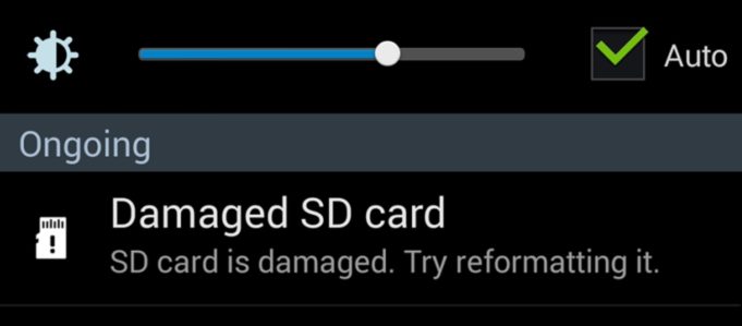 recover corrupted sd card android