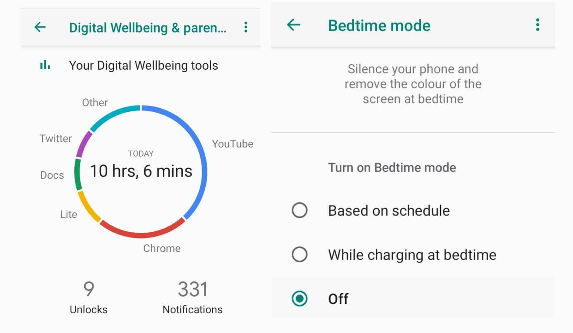 Digital Wellbeing, Sleep Better