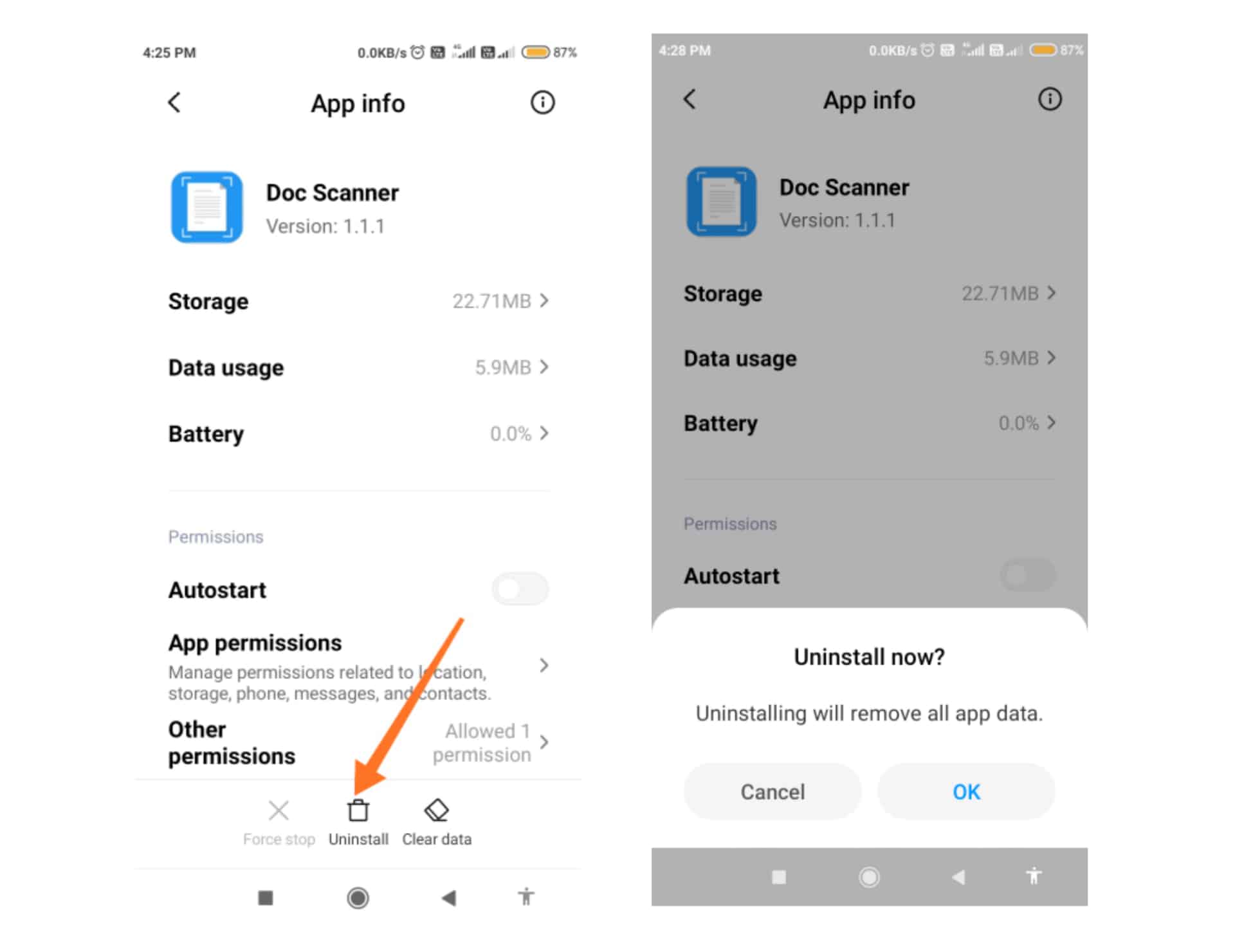 Uninstall Suspicious App from Android