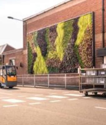 Bentley Installs Living Green Wall at The Heart of Its Operations in Crewe