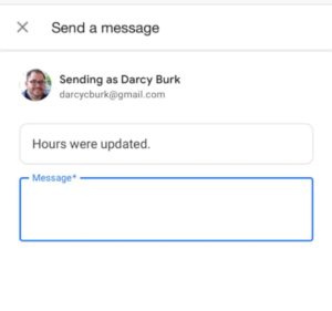 Google Adds a Message Button To Google's Native Panel Updates