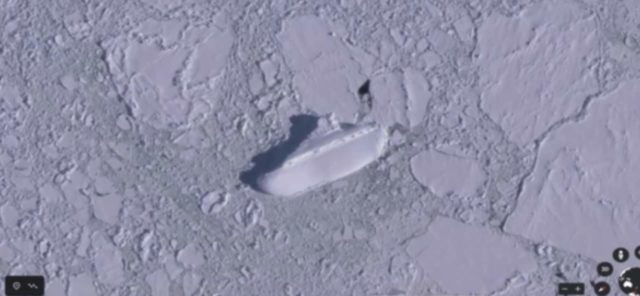 Google Earth Uncovers a Mysterious 400-Foot Ice Ship Hidden in Antarctica