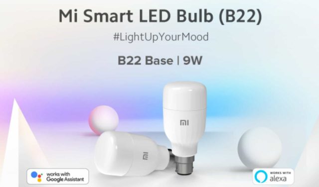 Xiaomi Launches Mi Smart LED Bulb (B22) at ₹799 in India With Voice Control