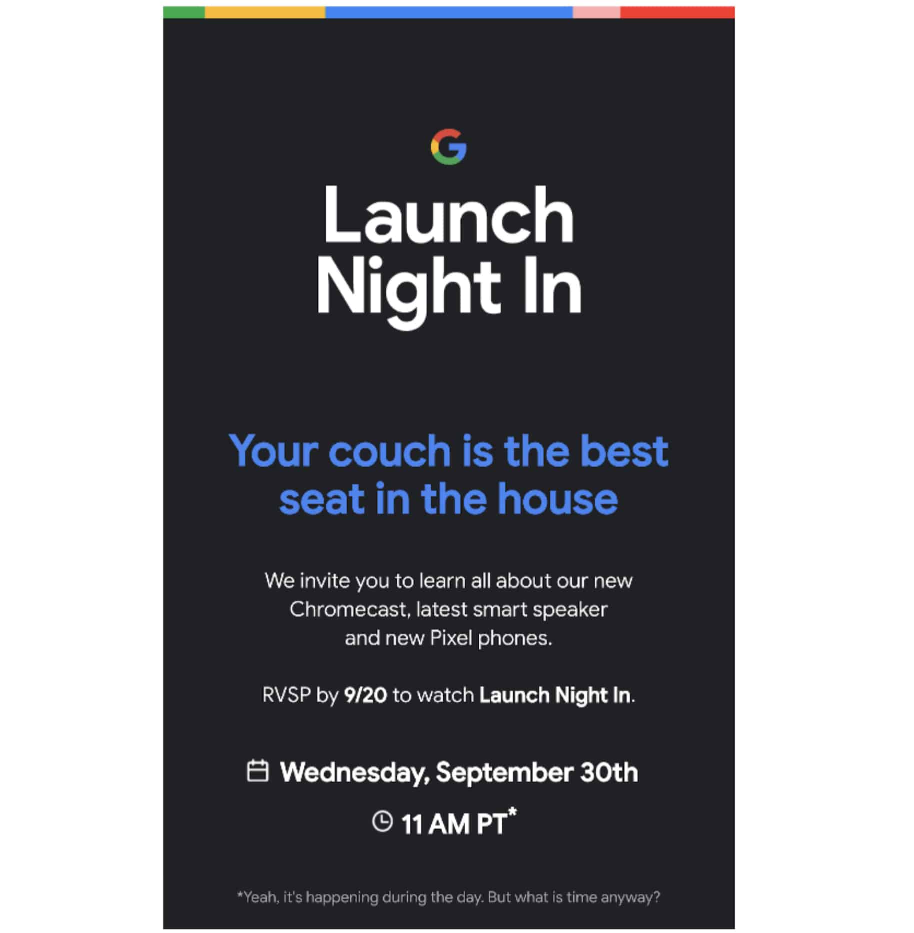 Google Pixel 5 Launches on September 30 Alongside Chromecast and Smart Speaker