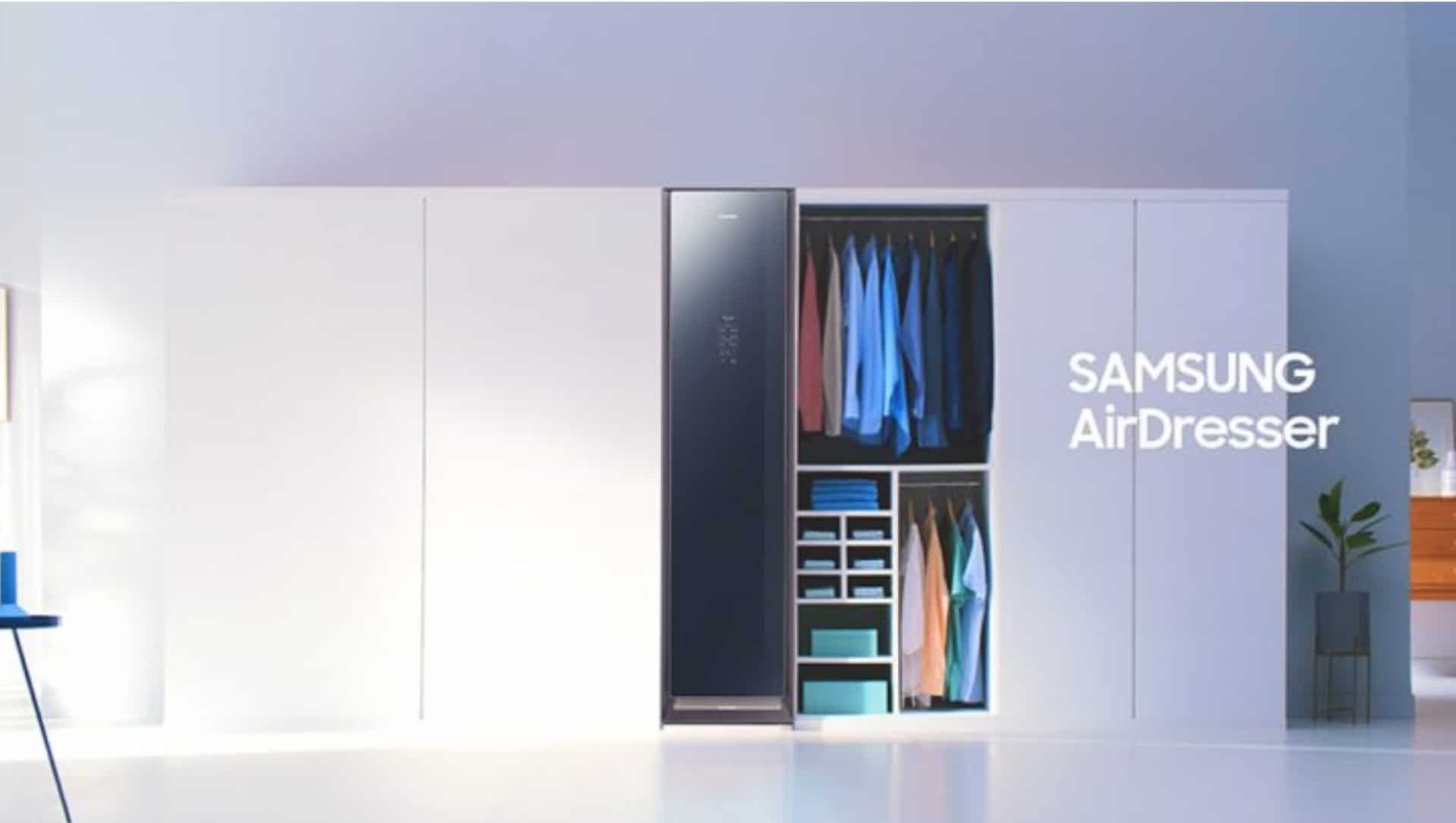 Samsung's Innovative AirDresser Reimagines and Delivers Clothing Care Like Never Before
