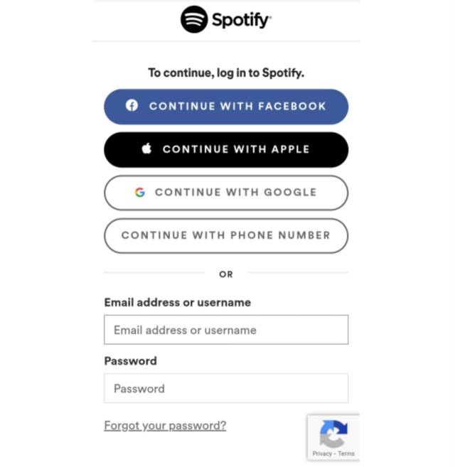 web spotify login