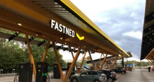Tesla and Fastned Open Germany's Largest Solar and Wind-Powered Fast Charging Hub