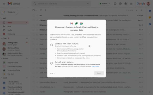 Google Brings New Setting for Smart Features and Personalisation in Gmail