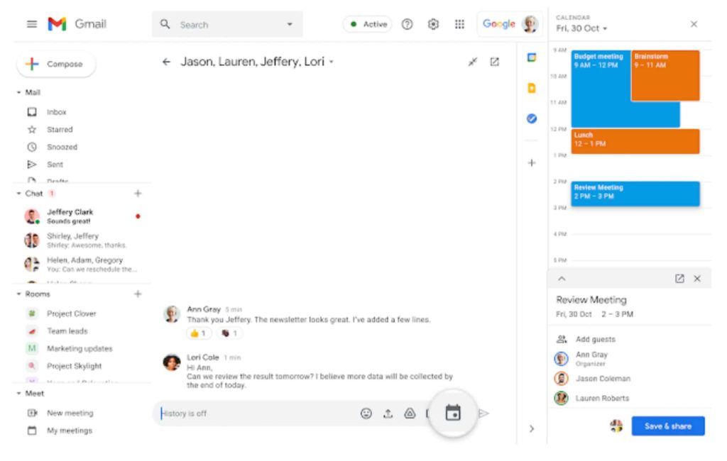 Google Chat Adds Shortcut for Calendar to Schedule Events From Within The Chat