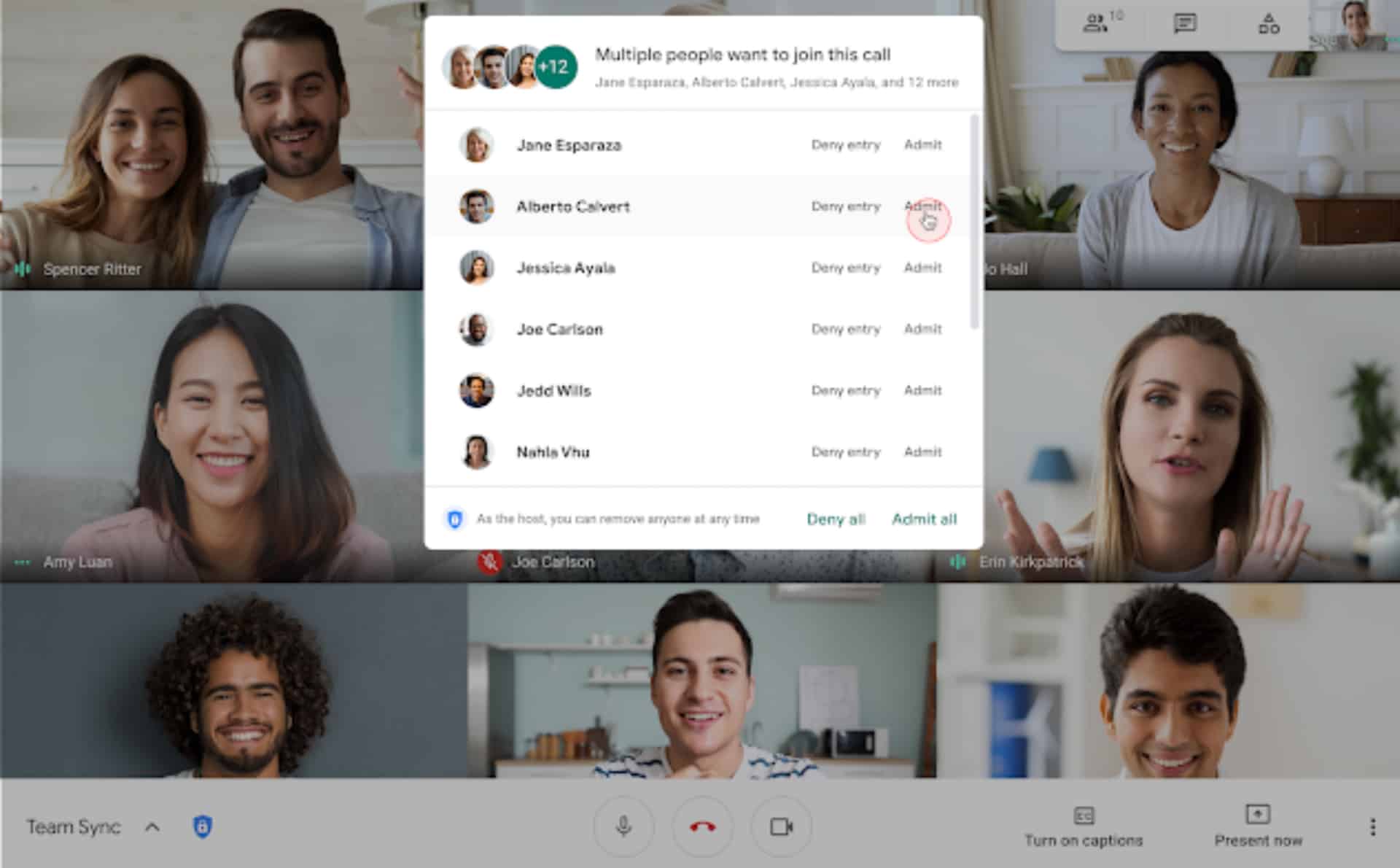 Google Meet Now Allows Meeting Organisers to Approve Knocks in Bulk