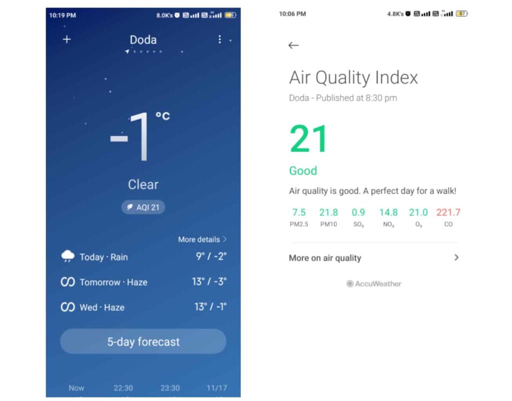 Xiaomi Weather App Receives a New Update With UI Changes and Bug Fixes