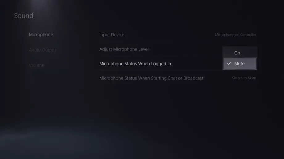Microphone Muted on PS5