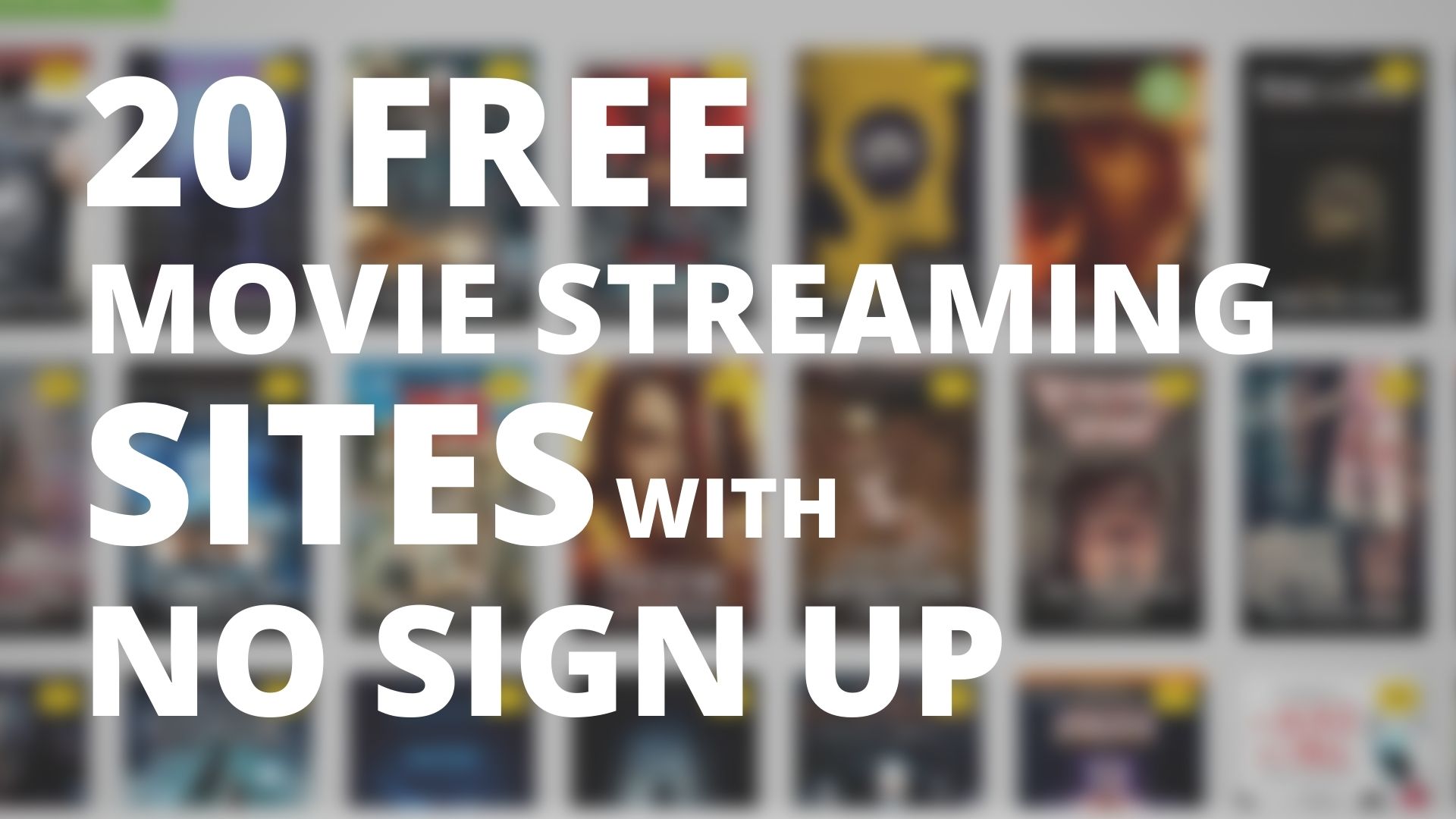 free movie streaming sites with no signup