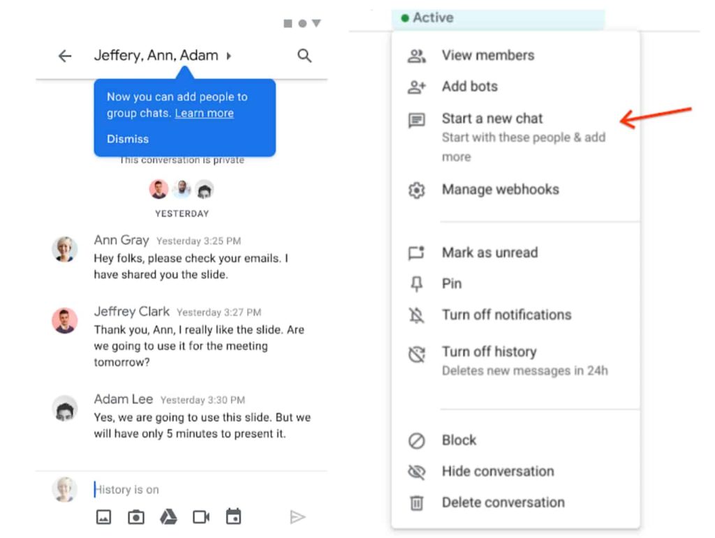 Google Chat Group Conversations Getting New Updates From December 3