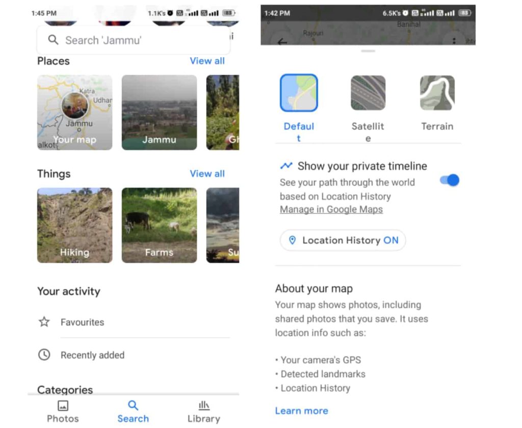 Google Photos Adds a Satellite Layer in Its Maps View, Integrates Your Travel Timeline