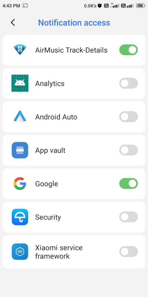 Android Notification Access
