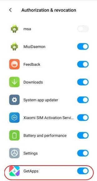 Revoking GetApps - How To Disable Ads from MIUI on Xiaomi Devices