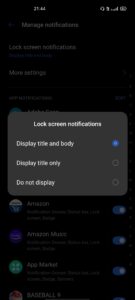 How To Manage Notification On Lock-screen