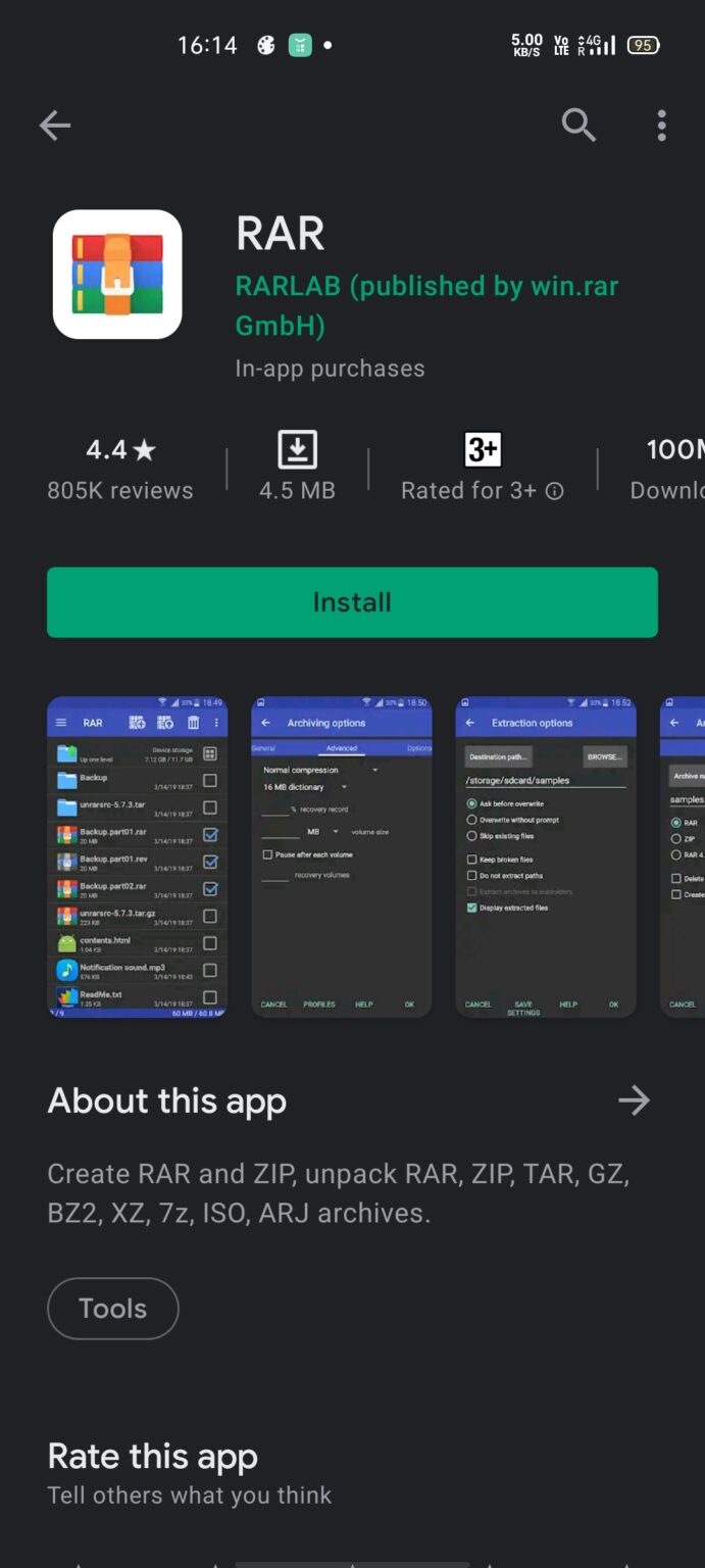 full archive file android adalah